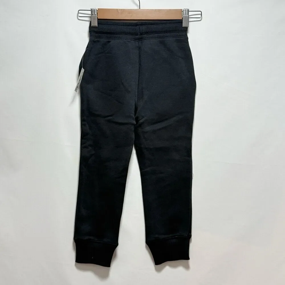 Fleece Jogger Pants Size M 8 Years Sweatpants Black NWT